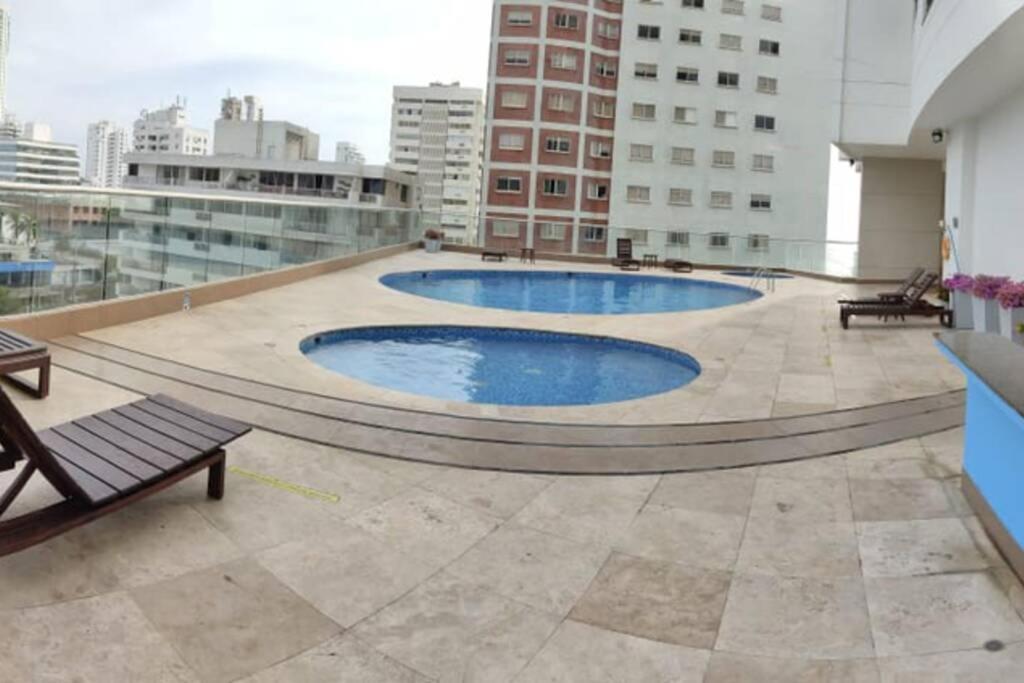 Caminando Hacia La Playa Lejlighed Cartagena Eksteriør billede